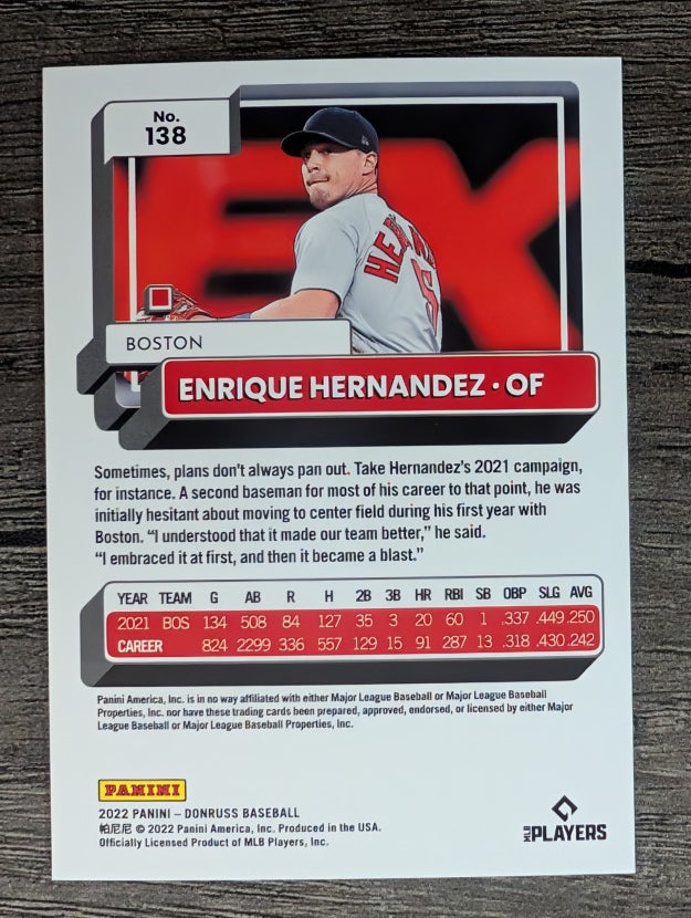 2022 Donruss #138 Enrique Hernandez