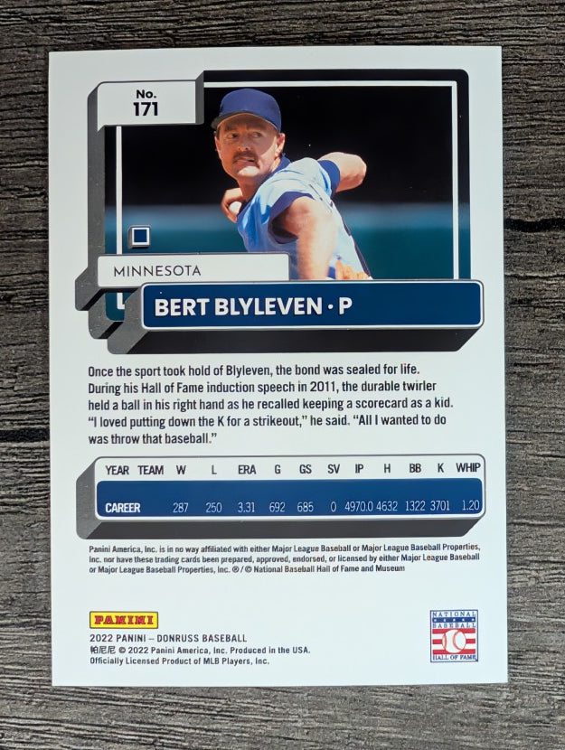 2022 Donruss #171 Bert Blyleven