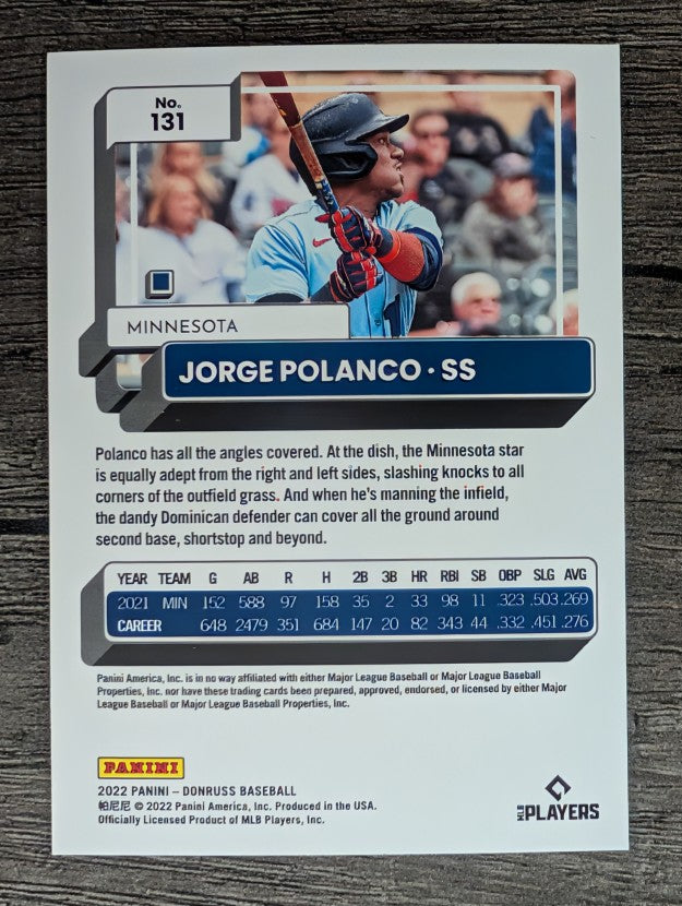 2022 Donruss #131 Jorge Polanco