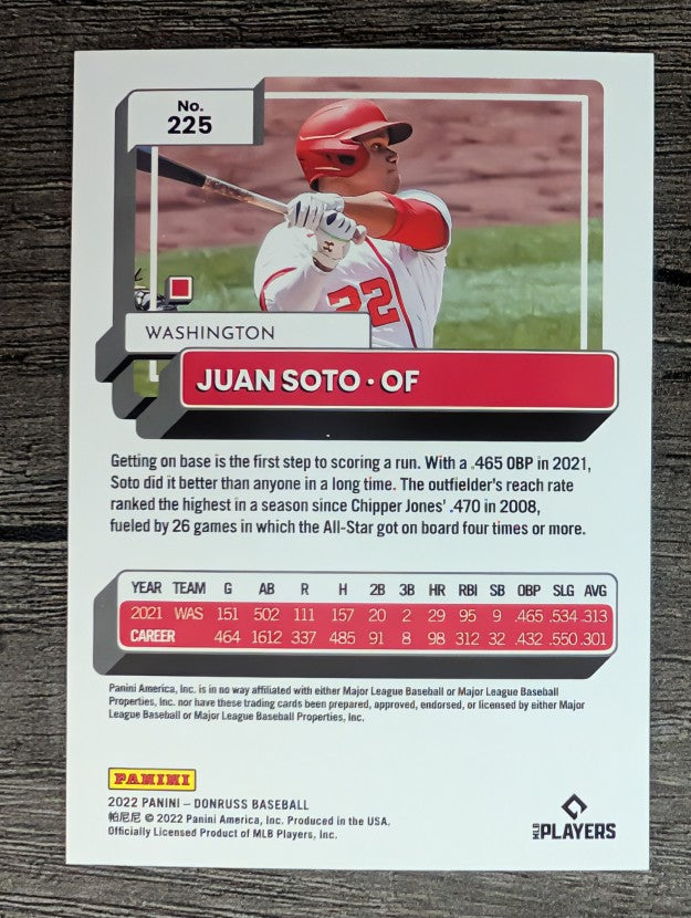 2022 Donruss #225 Juan Soto
