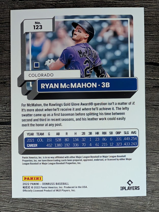 2022 Donruss #123 Ryan McMahon