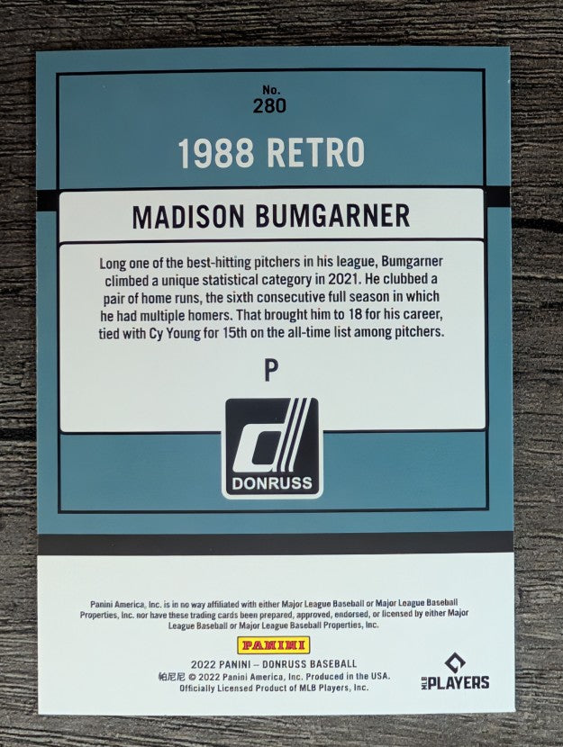 2022 Donruss #280 Madison Bumgarner RETRO