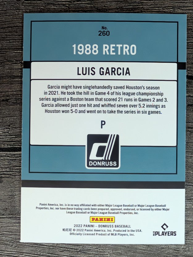 2022 Donruss #260 Luis Garcia RETRO
