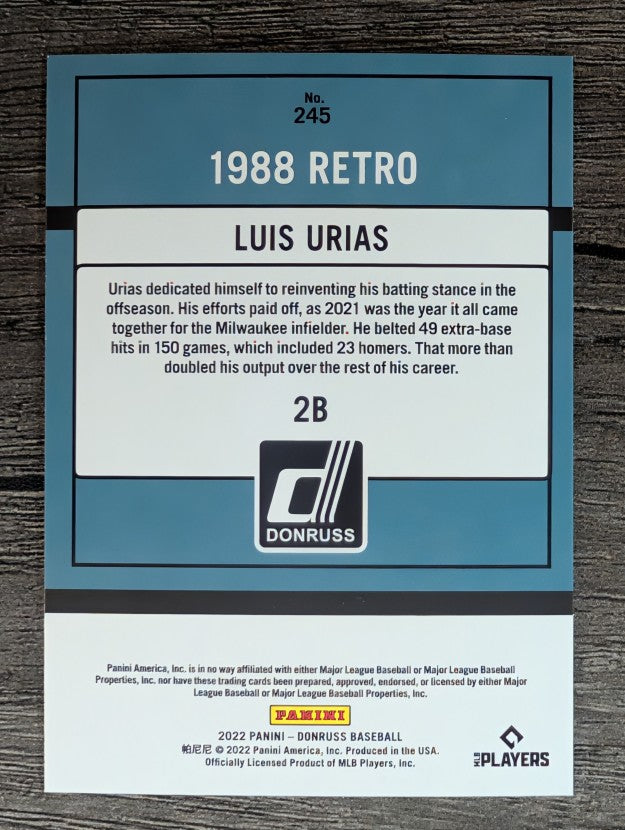 2022 Donruss #245 Luis Urias RETRO