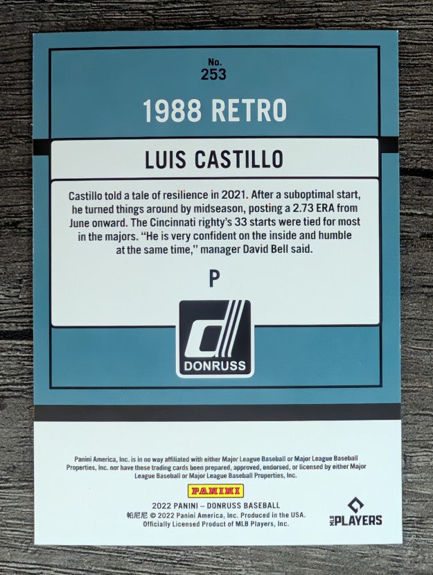 2022 Donruss #253 Luis Castillo RETRO