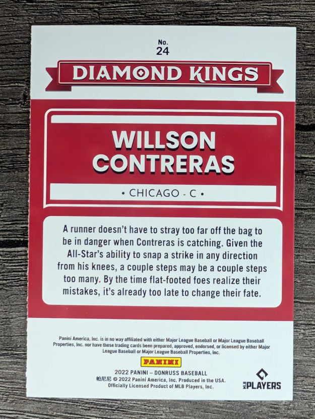 2022 Donruss #24 Willson Contreras DK
