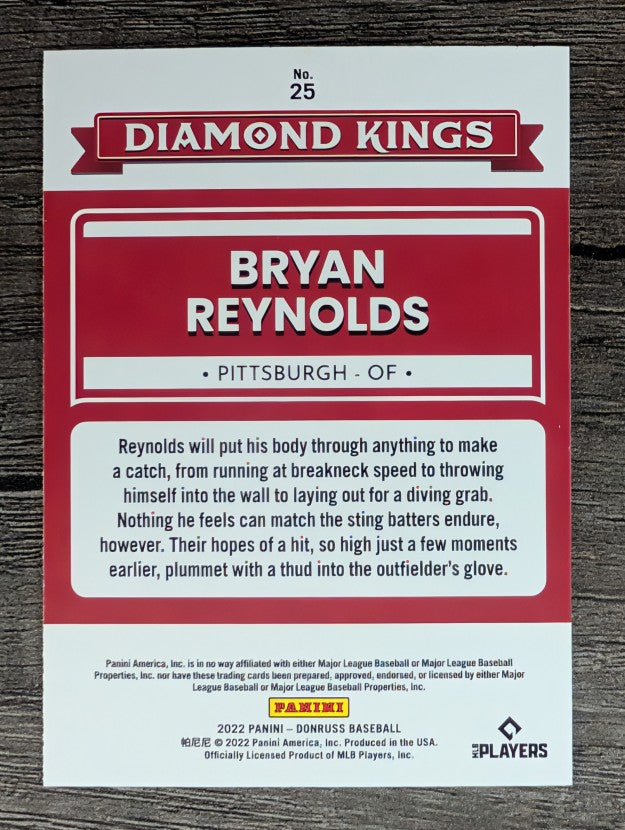 2022 Donruss #25 Bryan Reynolds DK