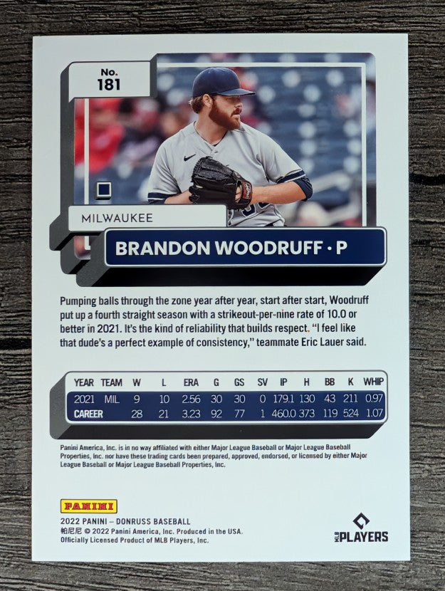 2022 Donruss #181 Brandon Woodruff