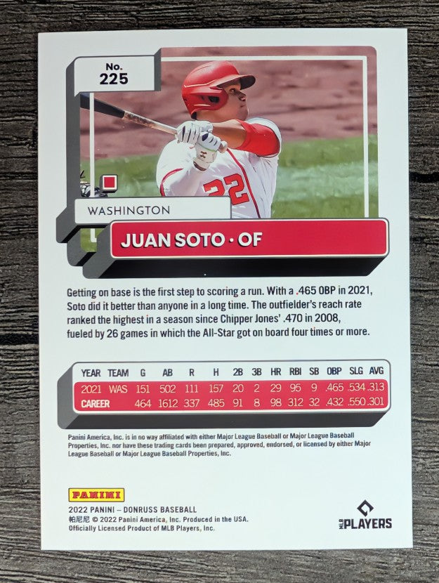 2022 Donruss #225 Juan Soto