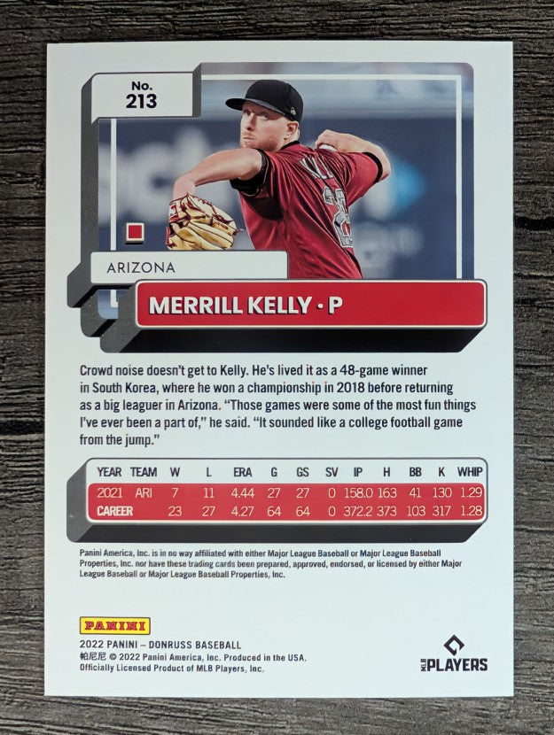 2022 Donruss #213 Merrill Kelly