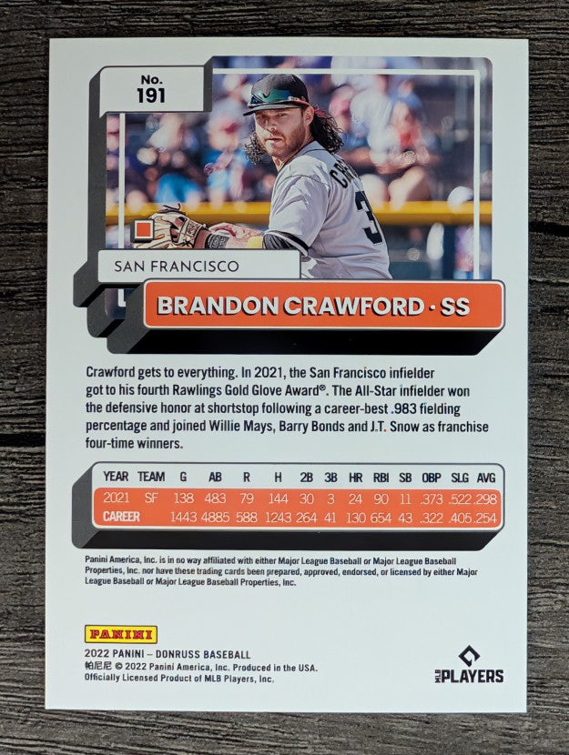 2022 Donruss #191 Brandon Crawford