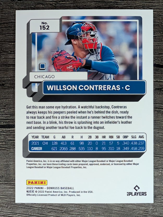 2022 Donruss #152 Willson Contreras