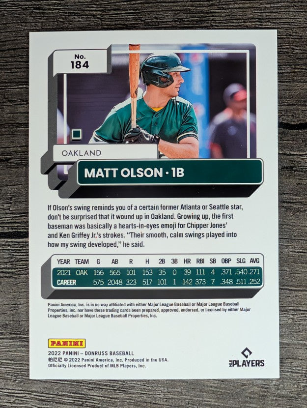 2022 Donruss #184 Matt Olson