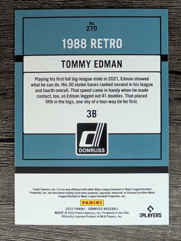 2022 Donruss #270 Tommy Edman RETRO