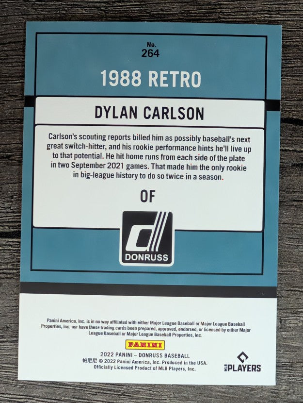 2022 Donruss #264 Dylan Carlson RETRO