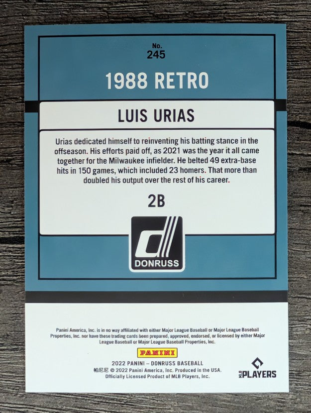 2022 Donruss #245 Luis Urias RETRO