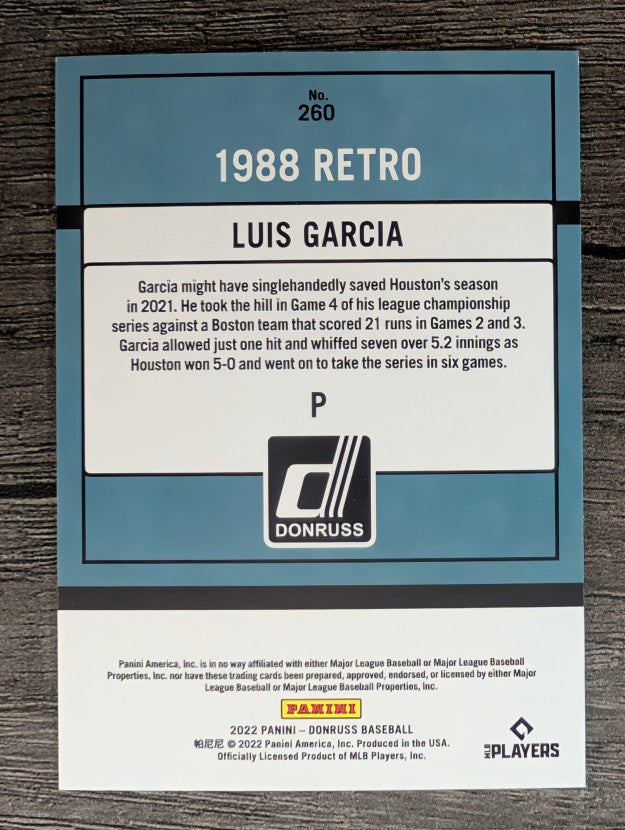 2022 Donruss #260 Luis Garcia RETRO