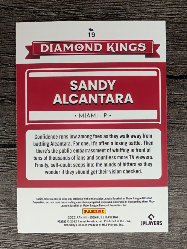 2022 Donruss #19 Sandy Alcantara DK