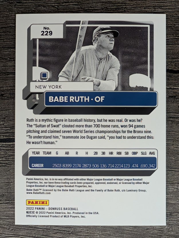 2022 Donruss #229 Babe Ruth
