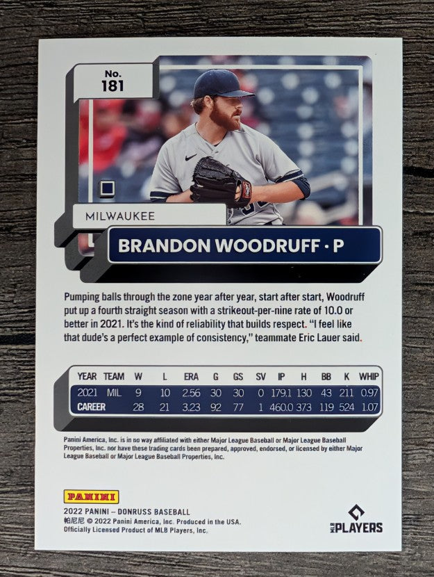 2022 Donruss #181 Brandon Woodruff