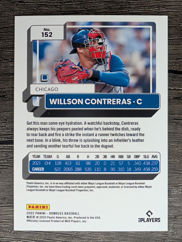 2022 Donruss #152 Willson Contreras