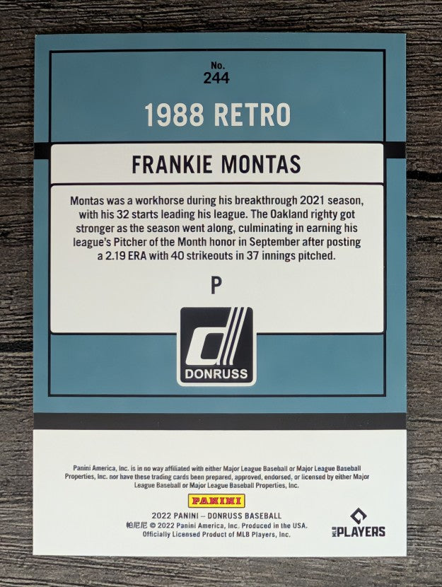 2022 Donruss #244 Frankie Montas RETRO