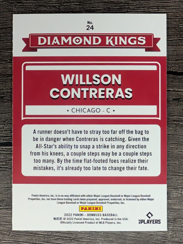 2022 Donruss #24 Willson Contreras DK