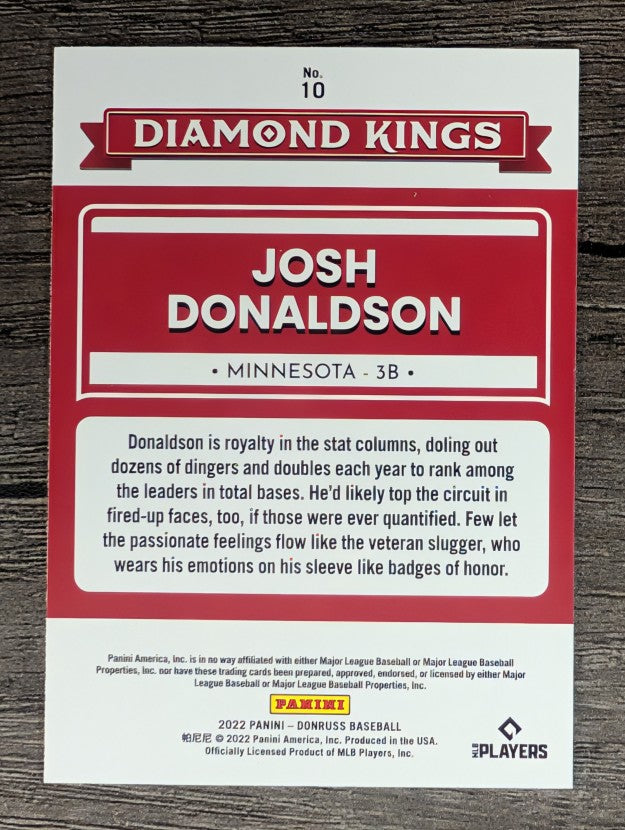 2022 Donruss #10 Josh Donaldson DK