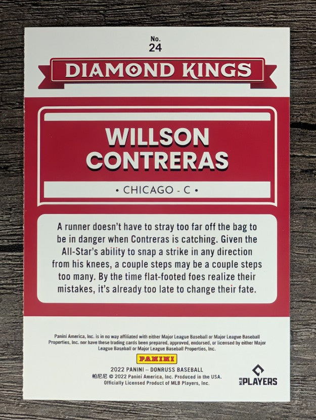 2022 Donruss #24 Willson Contreras DK