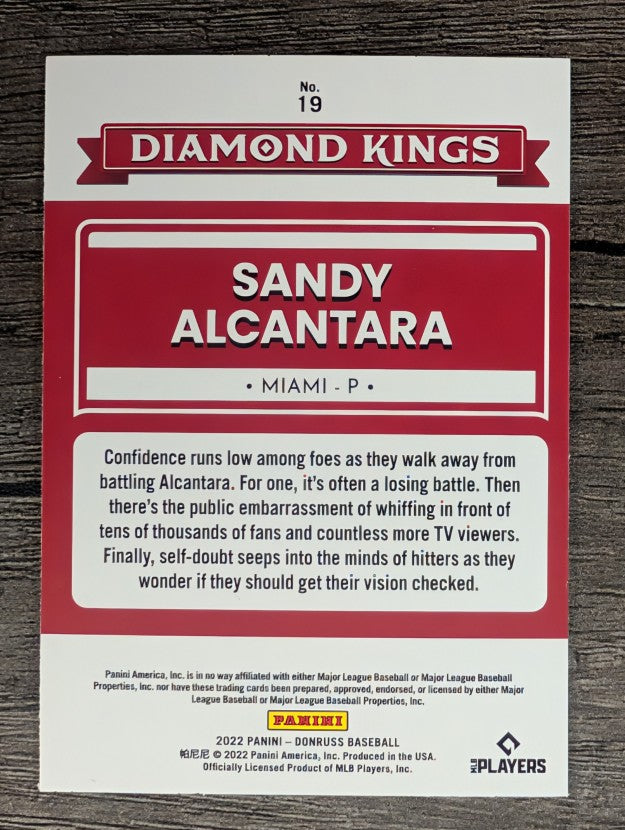 2022 Donruss #19 Sandy Alcantara DK