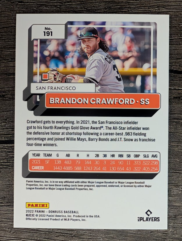 2022 Donruss #191 Brandon Crawford