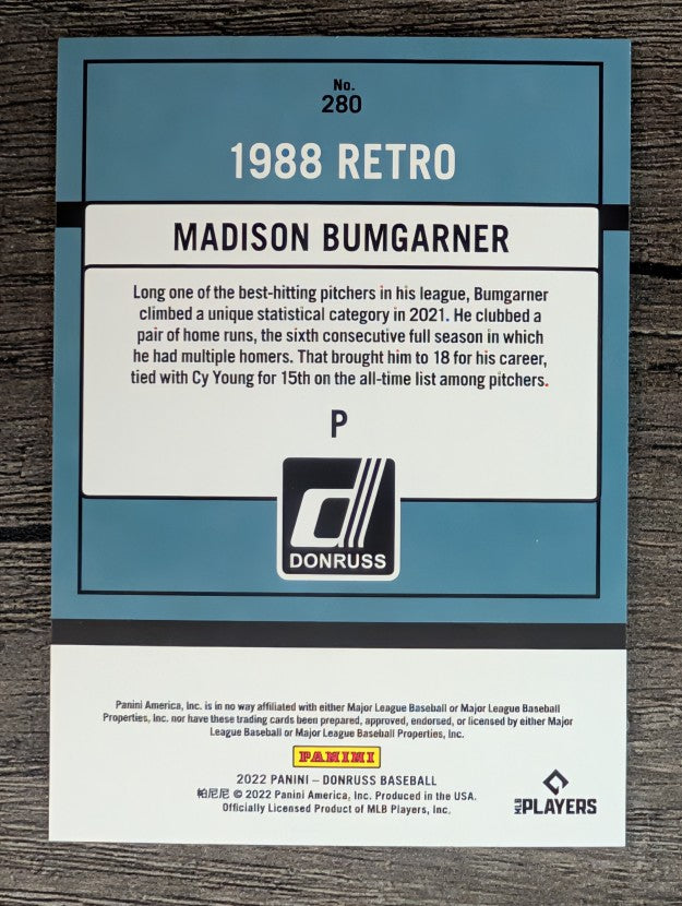 2022 Donruss #280 Madison Bumgarner RETRO