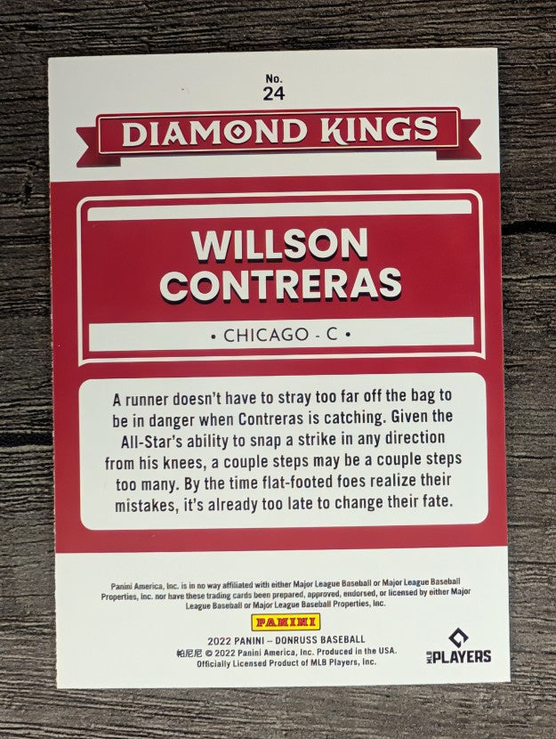 2022 Donruss #24 Willson Contreras DK