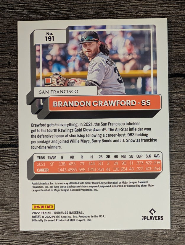 2022 Donruss #191 Brandon Crawford