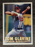 1993 Fleer Glavine #7 Tom Glavine/Facing left