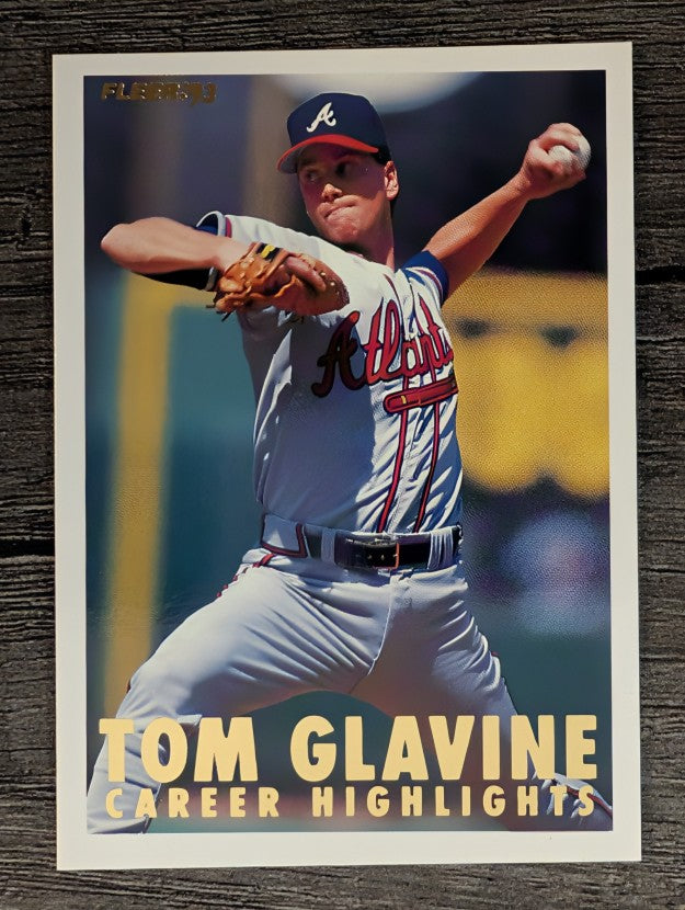 1993 Fleer Glavine #7 Tom Glavine/Facing left