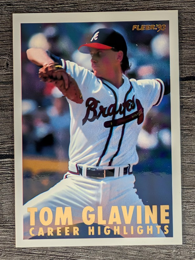 1993 Fleer Glavine #9B Tom Glavine/Facing left