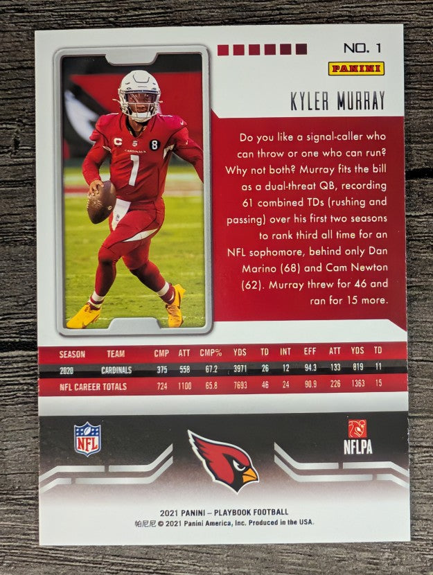 2021 Panini Playbook #1 Kyler Murray