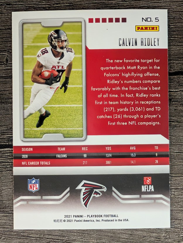 2021 Panini Playbook #5 Calvin Ridley