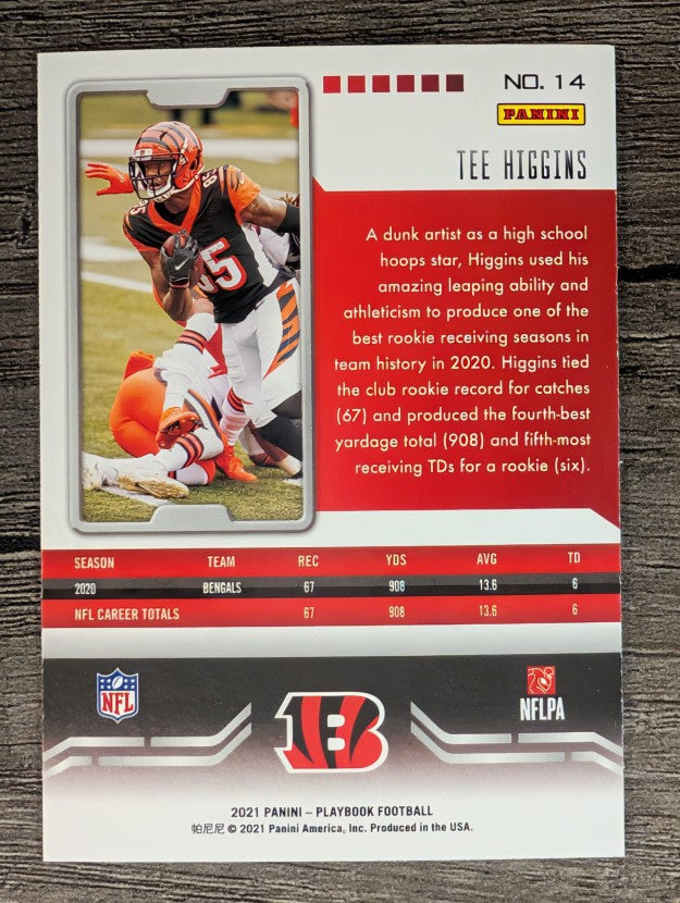 2021 Panini Playbook #14 Tee Higgins