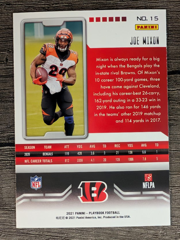 2021 Panini Playbook #15 Joe Mixon