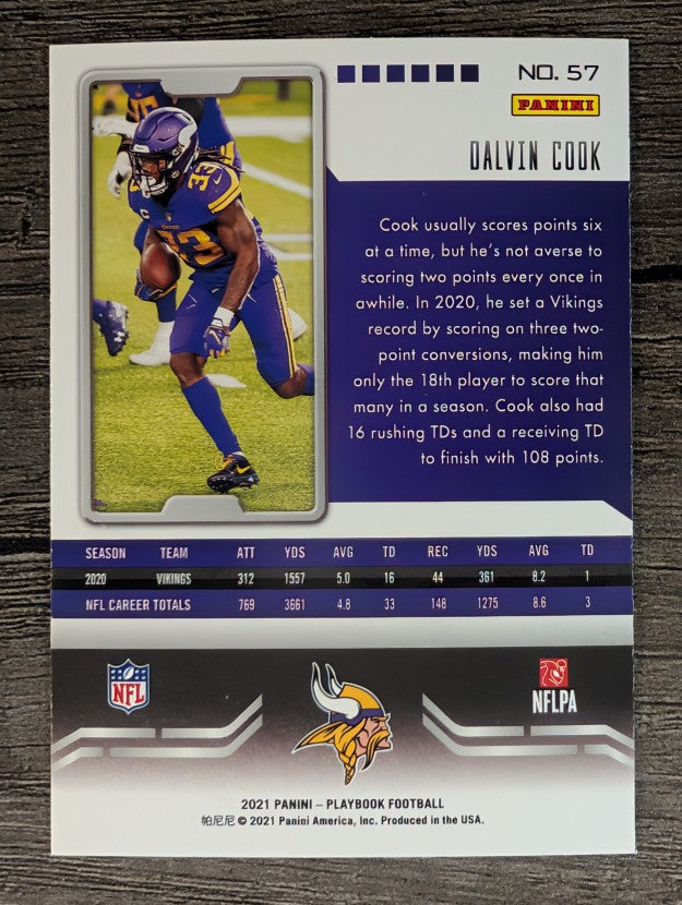 2021 Panini Playbook #57 Dalvin Cook