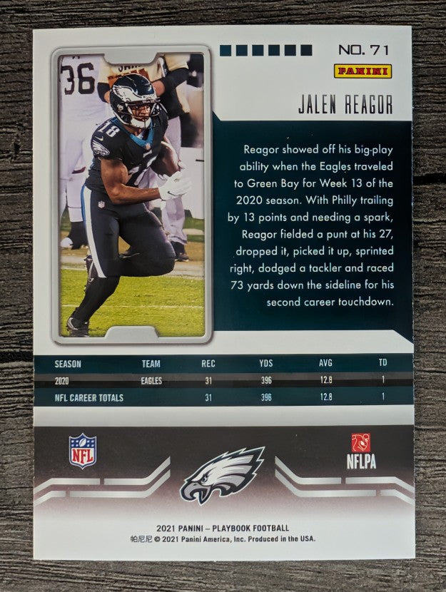 2021 Panini Playbook #71 Jalen Reagor