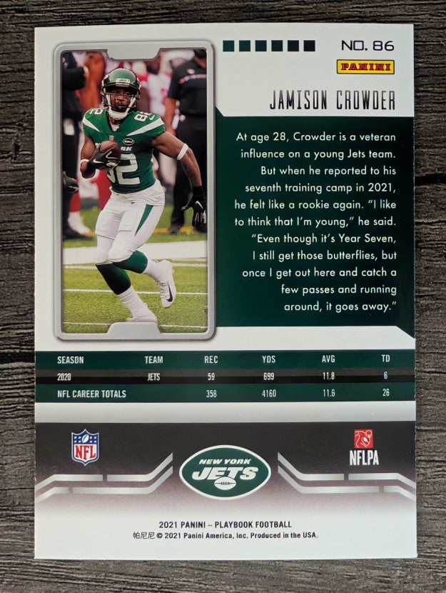 2021 Panini Playbook #86 Jamison Crowder