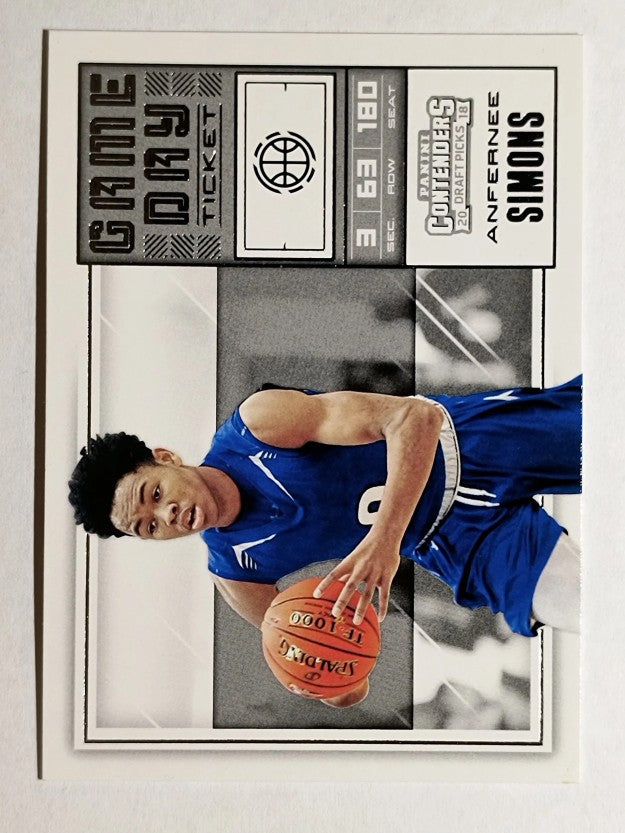 2018-19 Panini Contenders Draft Picks Game Day Tickets #24 Anfernee Simons