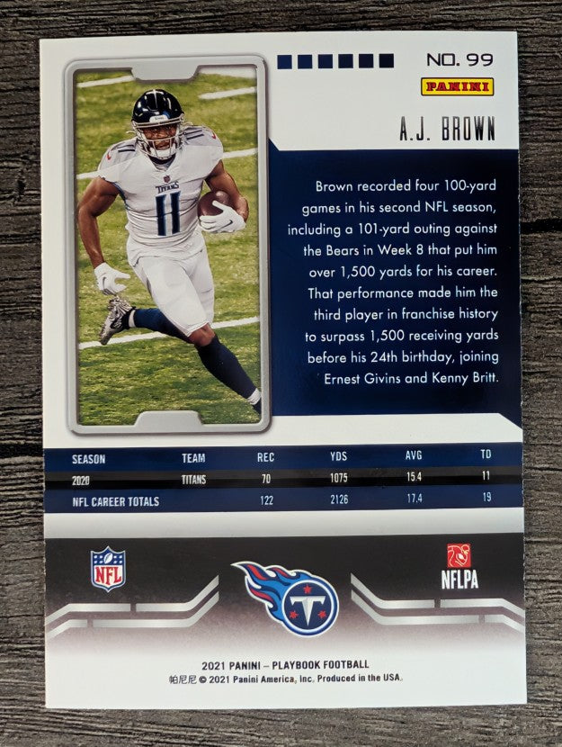 2021 Panini Playbook #99 A.J. Brown