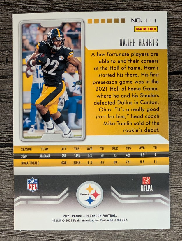 2021 Panini Playbook #111 Najee Harris RC