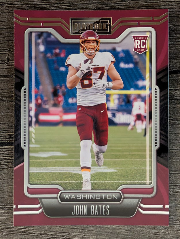 2021 Panini Playbook #180 John Bates RC