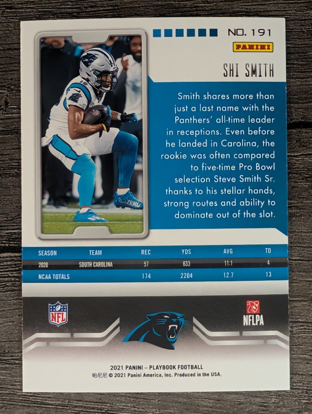 2021 Panini Playbook #191 Shi Smith RC