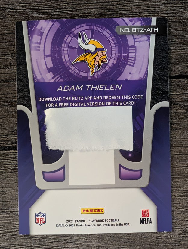 2021 Panini Playbook BLITZ #4 Adam Thielen